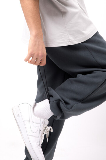 Flaw Atelier Adjustable Leg Gray Oversize Sweatpant