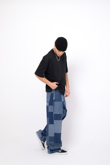 Flaw Atelier Kare Patch Baggy Jean