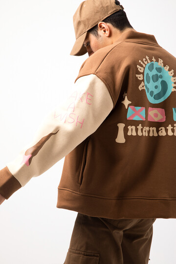 Internation Printed College Jacket AR